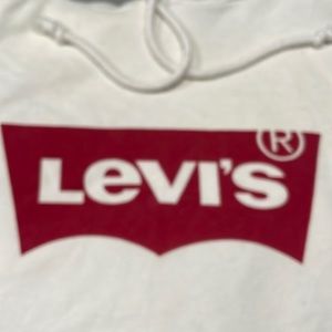 Levi’s women’s hoodie white size large